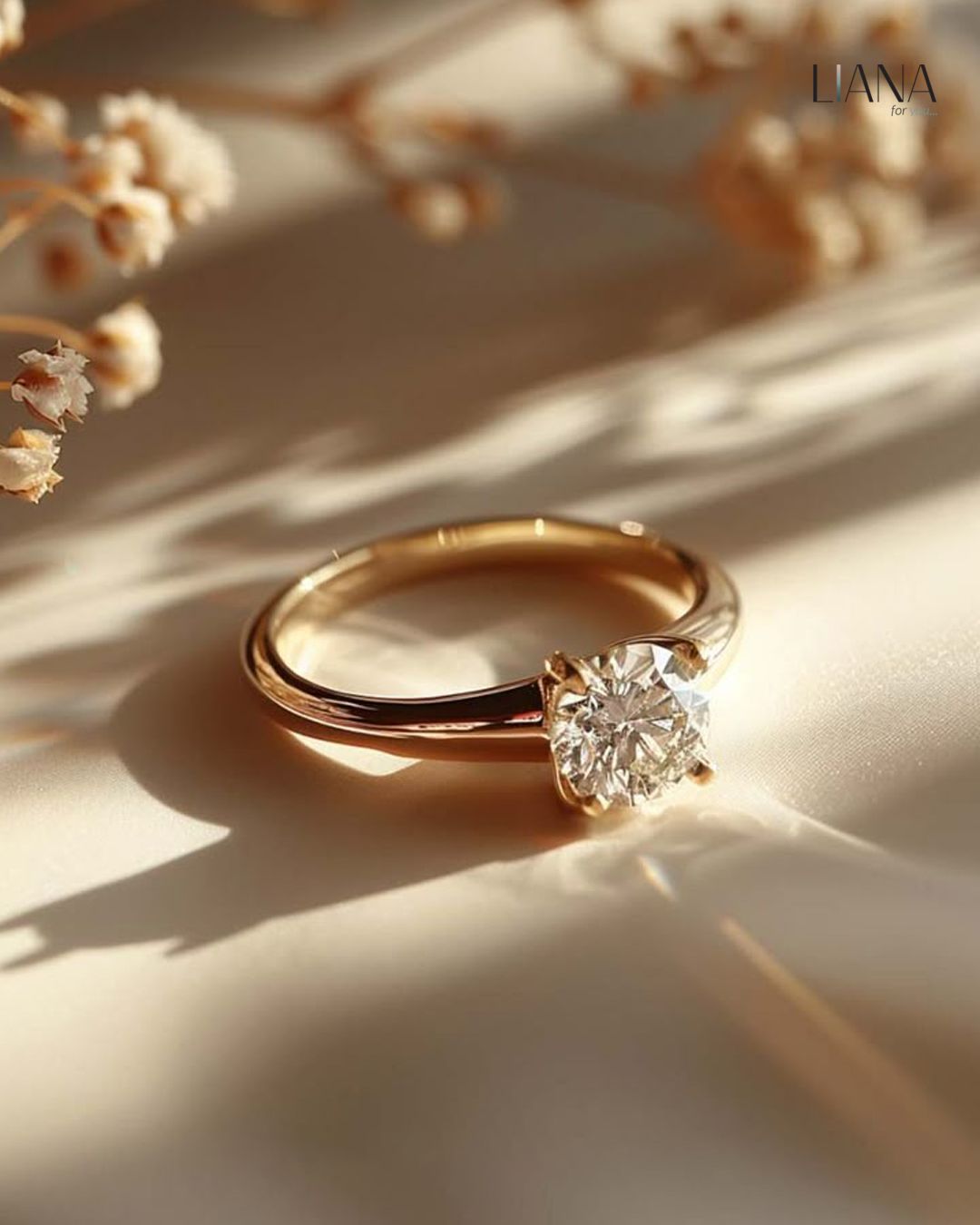 Elegant Diamond Solitaire Ring by LitAuraa