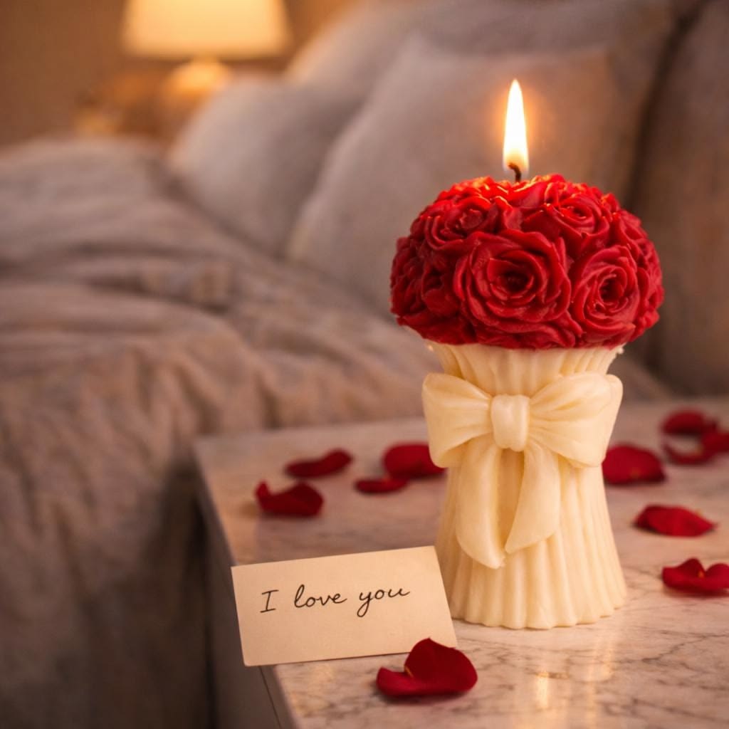 Rose Bouquet Candle