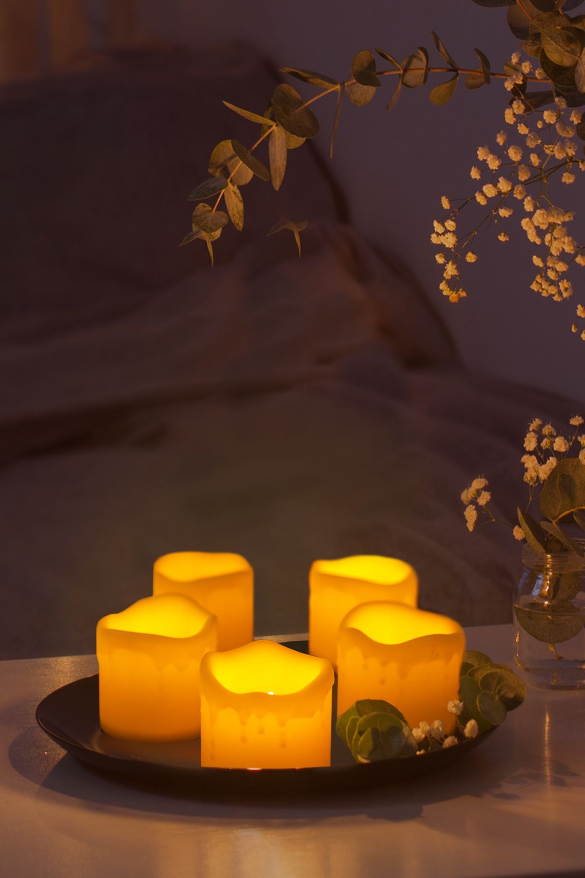 Flameless LED Tea Light Candles – Set of 6